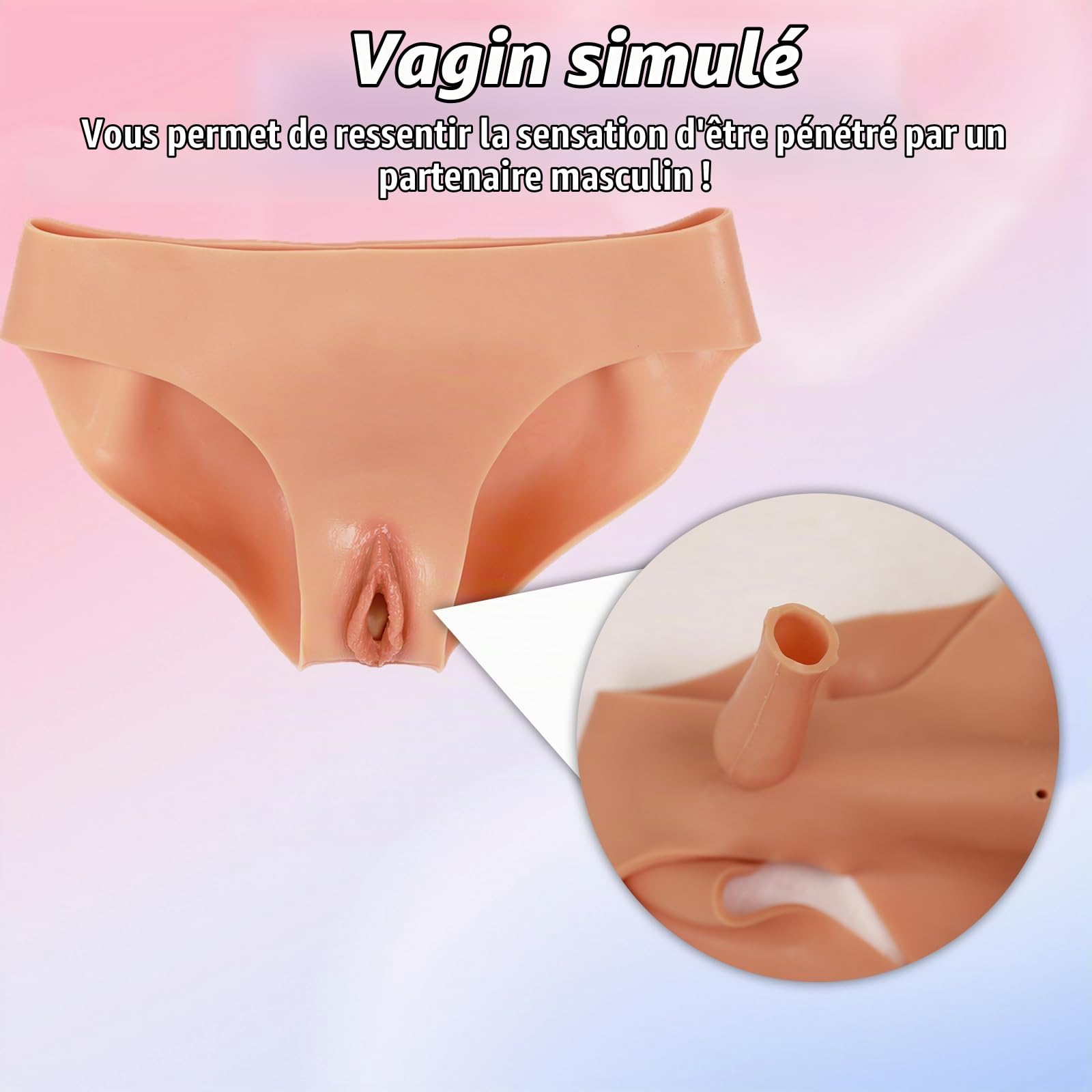 Culotte Pour Travestis Culotte Vaginale En Silicone Vêtements Pour Travestis Culotte Culotte Faux Vagin Slip Gaff Panty Travestissement Vêtements Pour Transgenres Combinaison En Silicone Pour Hommes