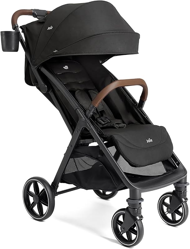 Joie Baby Nutmeg Compact Lightweight Travel Stroller, One‑Hand Fold | Multi-Position Recline, Smooth Ride Suspension, Travel System Compatible, UPF 50+ Canopy, For Newborn to Toddler.