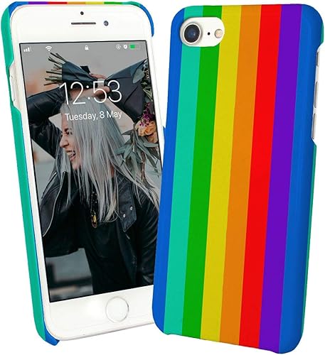 LumaCases Rainbow LGBT Pride Gay 000103 Case for Compatible with iPhone Custodia Protettiva Guscio Resistente  Cover Bumper Shell Protective Protection