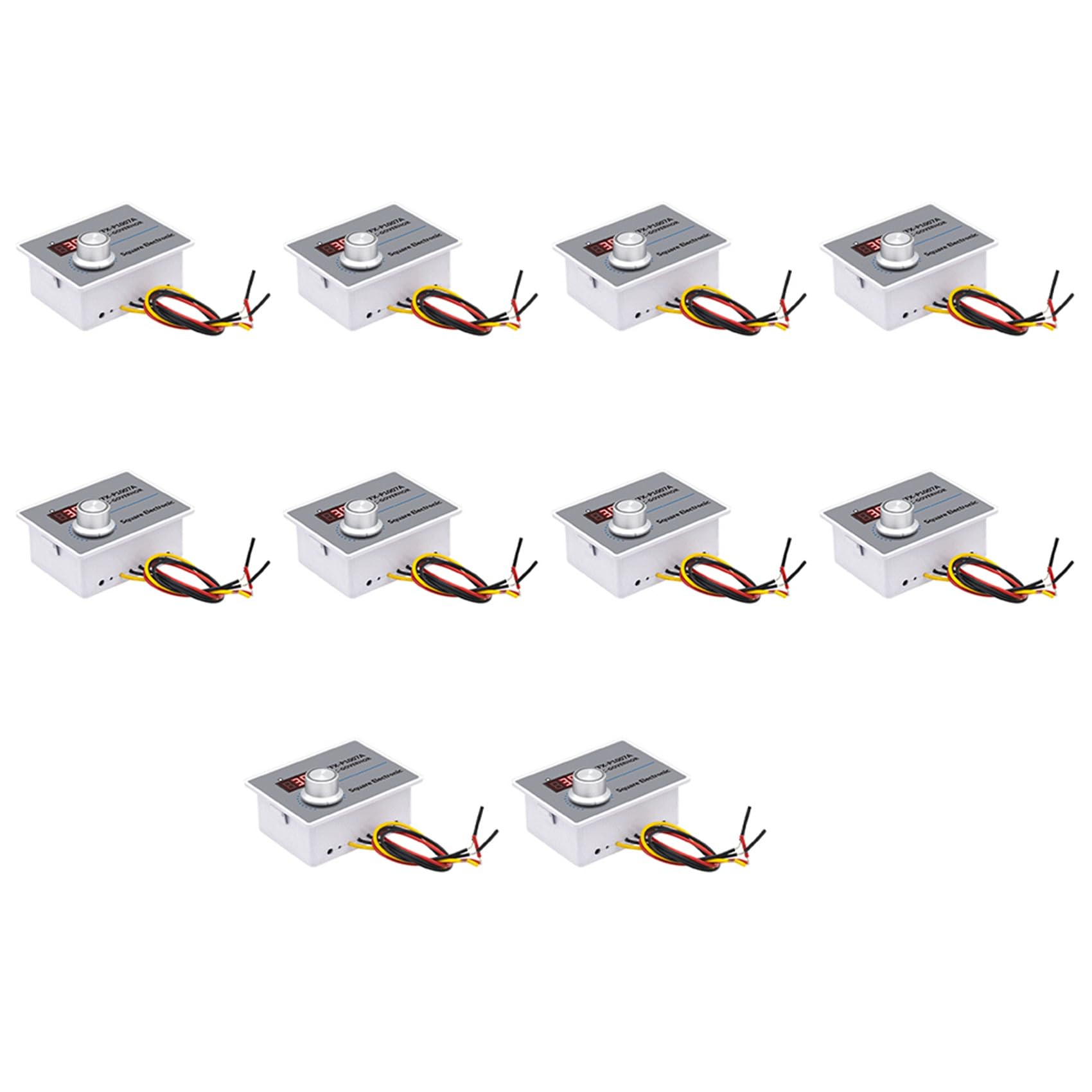 Jnchdghwa White 10X Zfx-P1007a Digital Display Speed Controller Waterproof Stepless Speed Regulator Governor 500W Ac 220V Control Switch