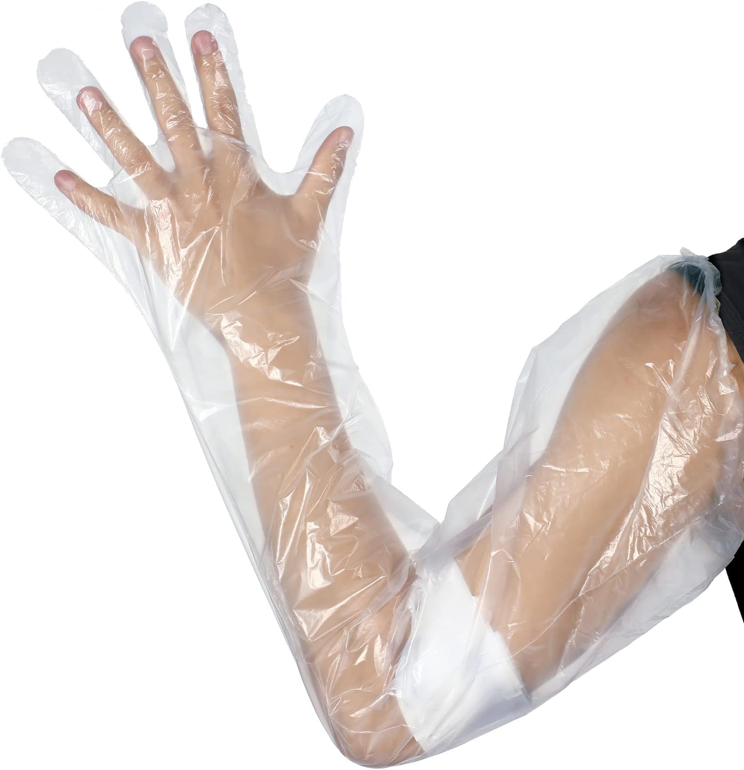 50 Pcs Waterproof Arm Cast Cover for Shower Bath, Arm Cast Sleeve Protector, Adult Long Cast Bandage Protector Bag Covers for Shower Broken Wound Wrists Elbow(35.4 Inch)