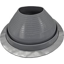 #9 10"-19" Gray Round HIGH Temp Silicone Flexible Pipe Flashing Dektite Metal Roof Jack Pipe Boot-Metal Roof Flashing DF209G.5