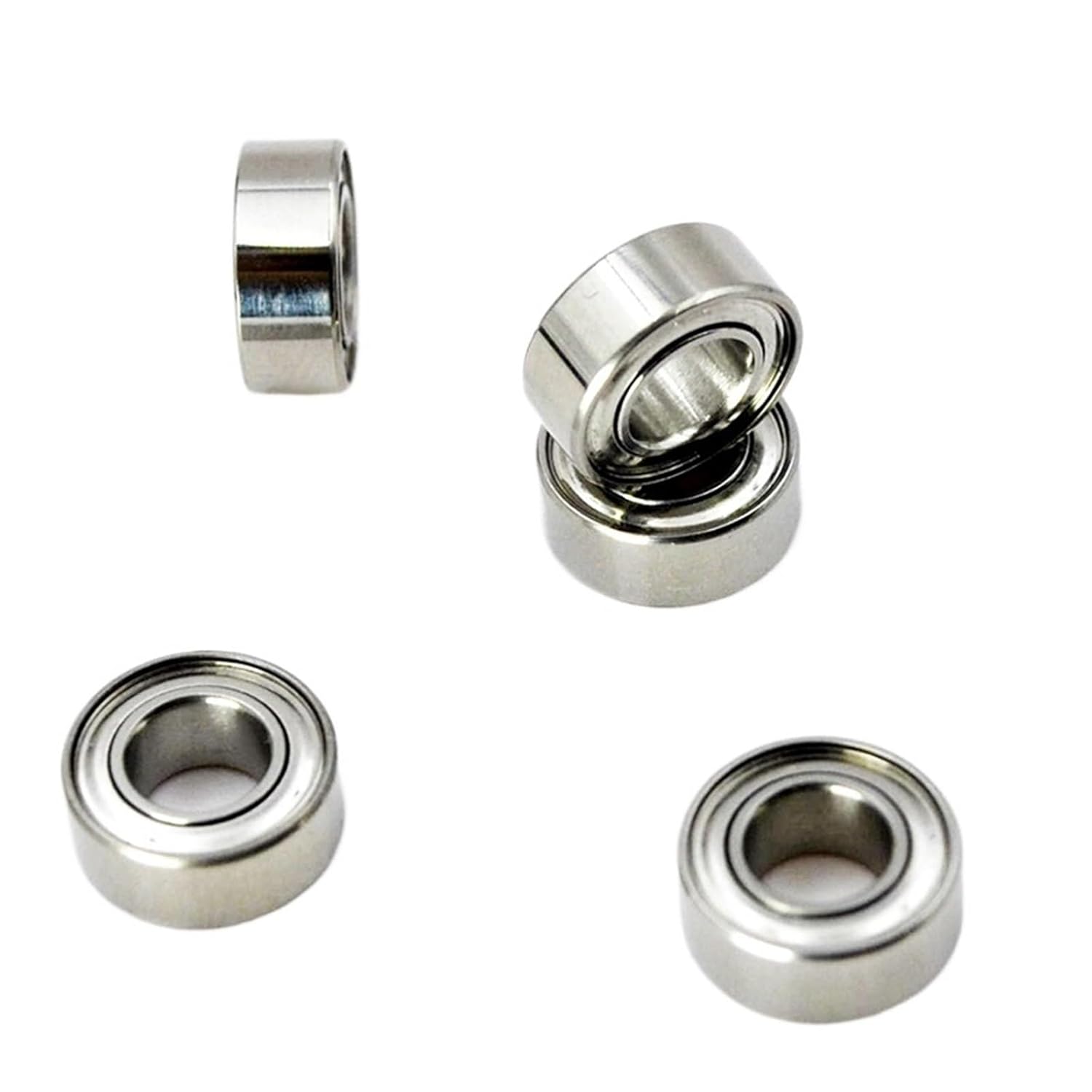 2/10Pcs Hybrid Ceramic Bearing SMR105ZZ Stainless Steel MR105 ZZ 5x10x4mm 1050 Inner Bore 5mm Miniature Ball Bearings(2Pcs)