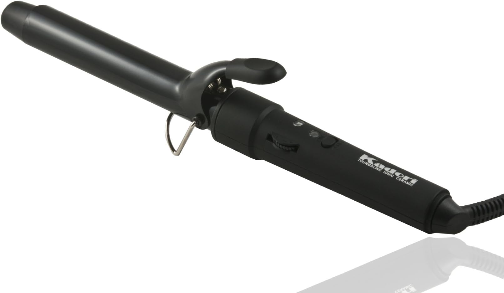 Tourmaline Ceramic Curling Wand Iron Dual 110V-240V, Medium, 25mm, Black