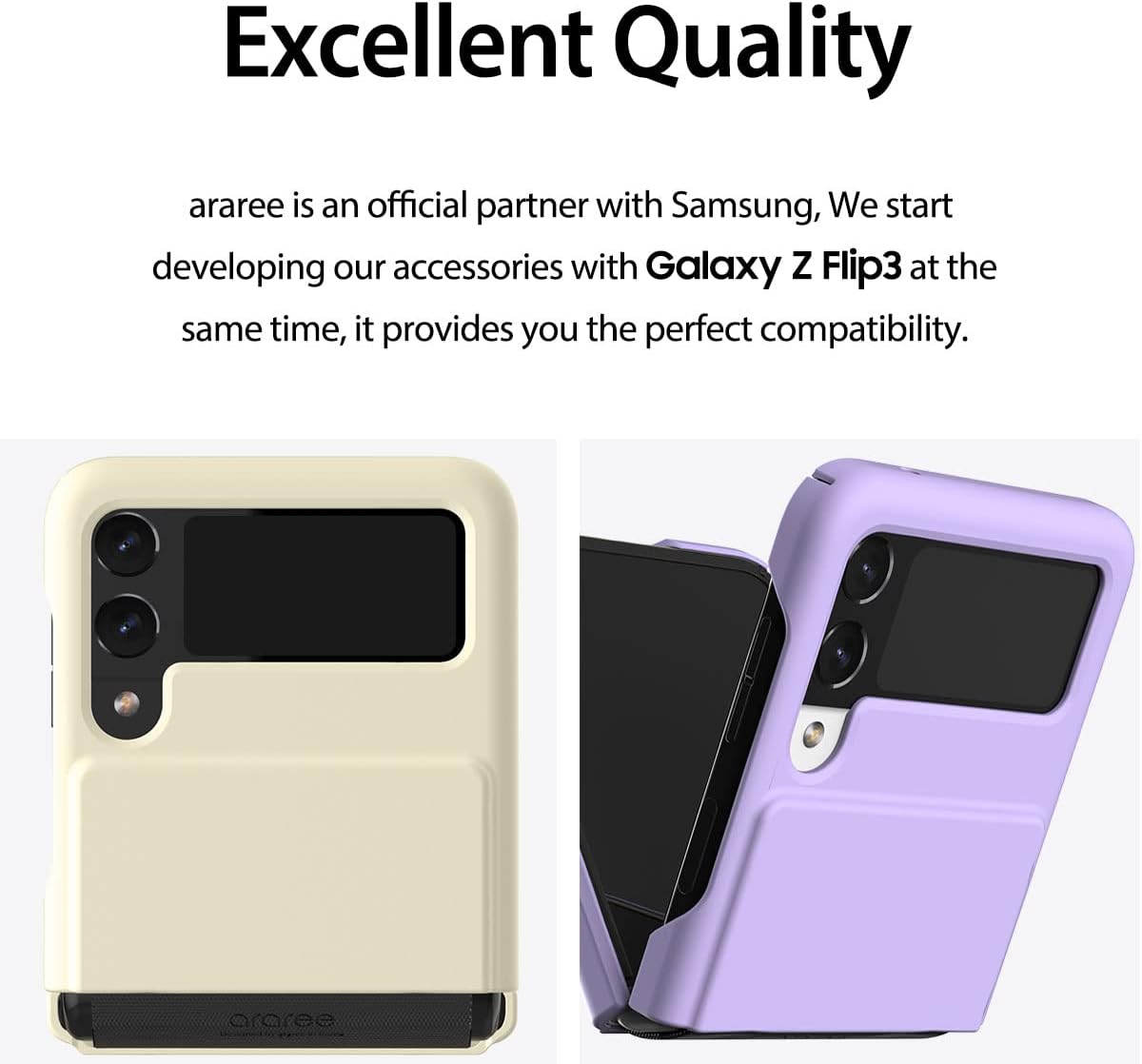 araree AERO Flex Rugged Stylish Cover Compatible with Samsung Galaxy Z Flip 3 5G(2021) Unique Hinge Full Protective (TPU) with Hard Protective Body(PC) Case (Green)