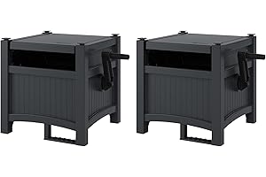 Suncast Hideaway TwinPack 100-Foot Hose Box for 5/8-Inch Outdoor Hoses