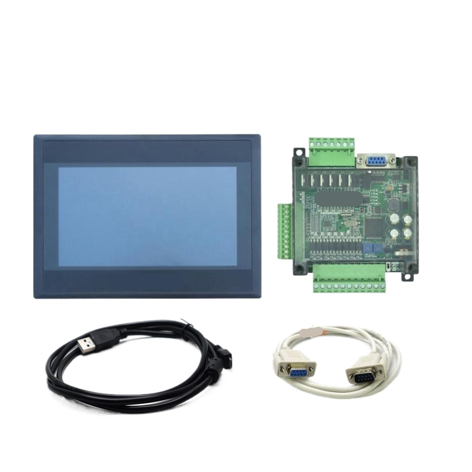 OSHZIKJII HMI touch screen panel 7 inch and FX3U(With FX3U-14MR)