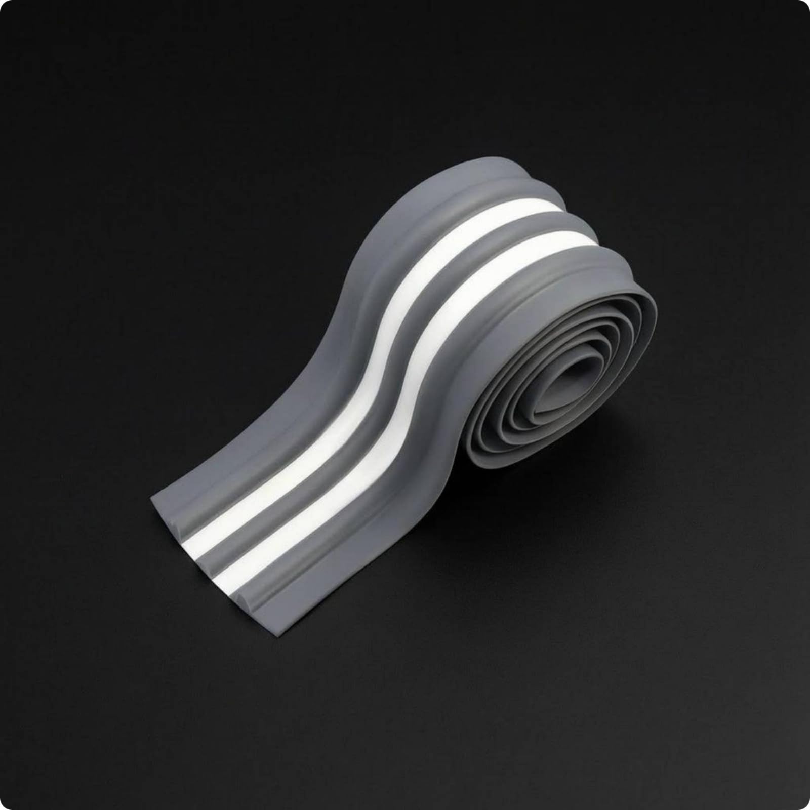 Material de Reparación de Barcos Protector de Casco Inflable Tira Refuerzo Banda Antirrayas PVC Robusto Adaptable a, Gris, Gris Con Rayas Amarillas, 5 Metros, 11 Cm De Ancho