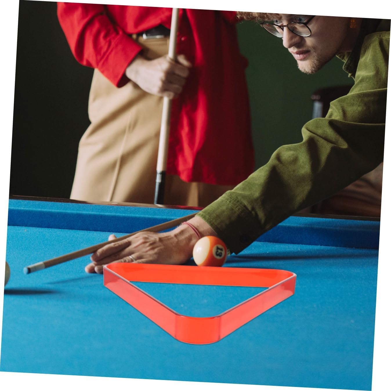 Toyvian Table Pool Ball Rack Durable Billiard Triangle Frame for Mini Pool Tables Portable Billiard Accessory