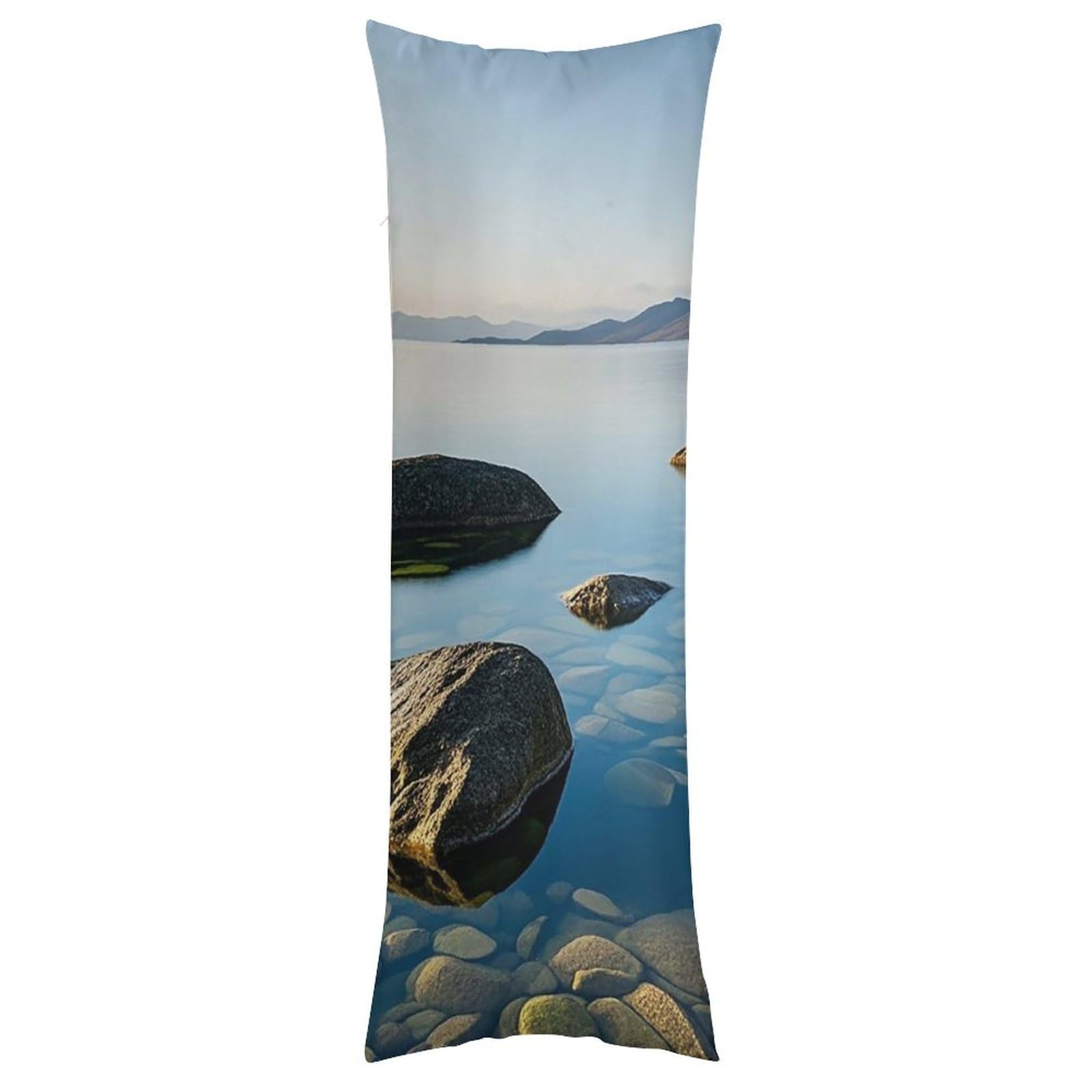Housses de coussin basalte 50x127 cm finition haut de gamme taies douces