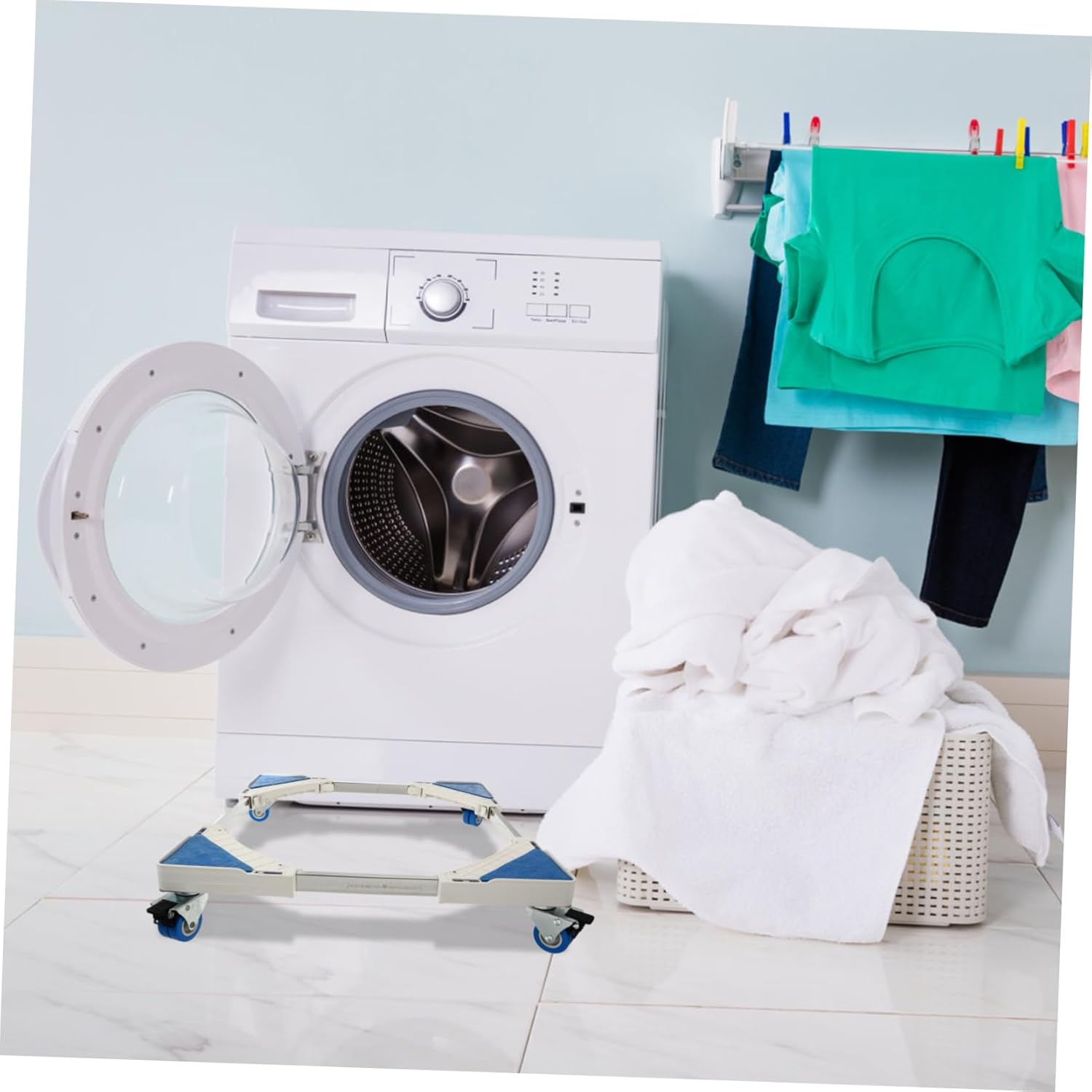 Appliance Base Fridge Cart Stand Wheels Washing Machine Stand Silent Rollers Brake