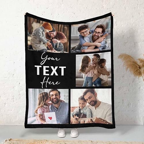 Miniatura 8 de InterestPrint Manta personalizada de collage de fotos de un amigo, manta personalizada de 6 imágenes, manta de amistad personalizada, regalos para