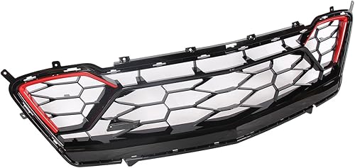 Miniatura 3 de Parrilla de parachoques delantero compatible con Chevy Camaro SS 2016-2018 parrilla inferior negro rojo 1 unidad