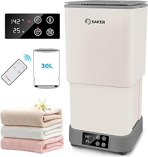 Saker Towel Warmer, 30L Large Hot Towel Warmer, Luxury Blanket Warmer with Adjustable Heating Time, Delay Time 1-12h, 4 Temperature Settings, Towel Heater, Towel Warmers for Bathroom, Home, Spa