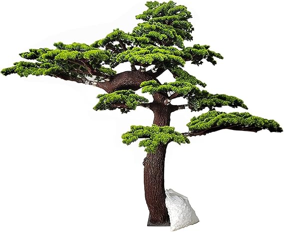 Simulated Green Pine Tree Office Welcome Pine Plant Ornaments Indoor Potted Plants Bonsai Bionic Pine Tree(1.8mx1.5m)