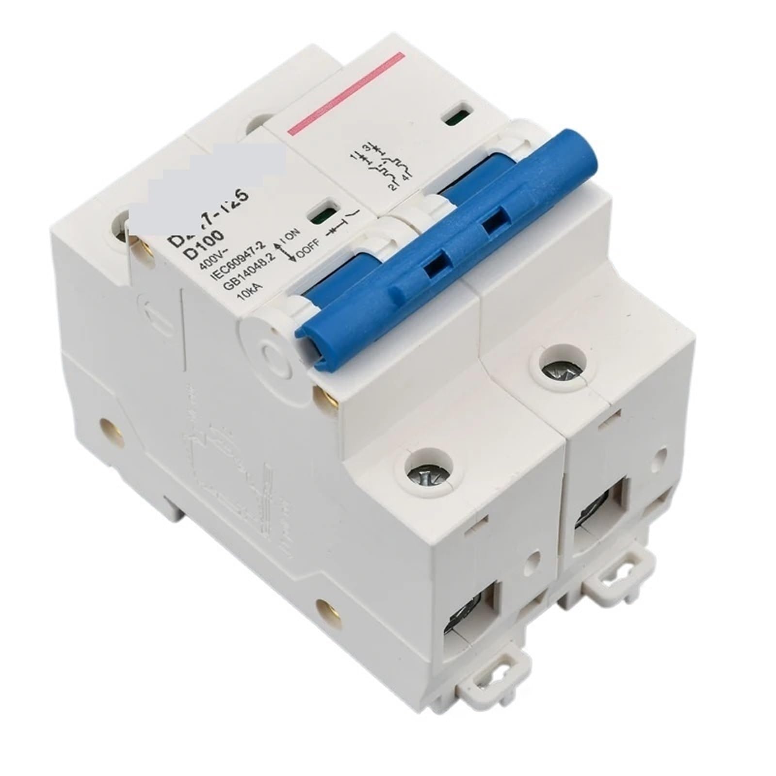 1 szt. DZ47 miniaturowy wyłącznik obwodu domowego C45 63 A 100 A 32 A pojemność montażu na szynie DIN 2P ochrona izolator przełącznika (16A, 1P - 2 szt.)