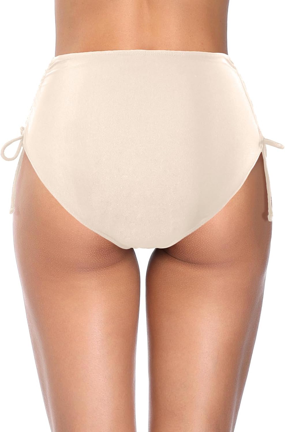 Holipick Swimsuit Bottoms for Women - High Waisted Bikini Bottoms Tie Side Tummy Control Bathing Suit Bottom