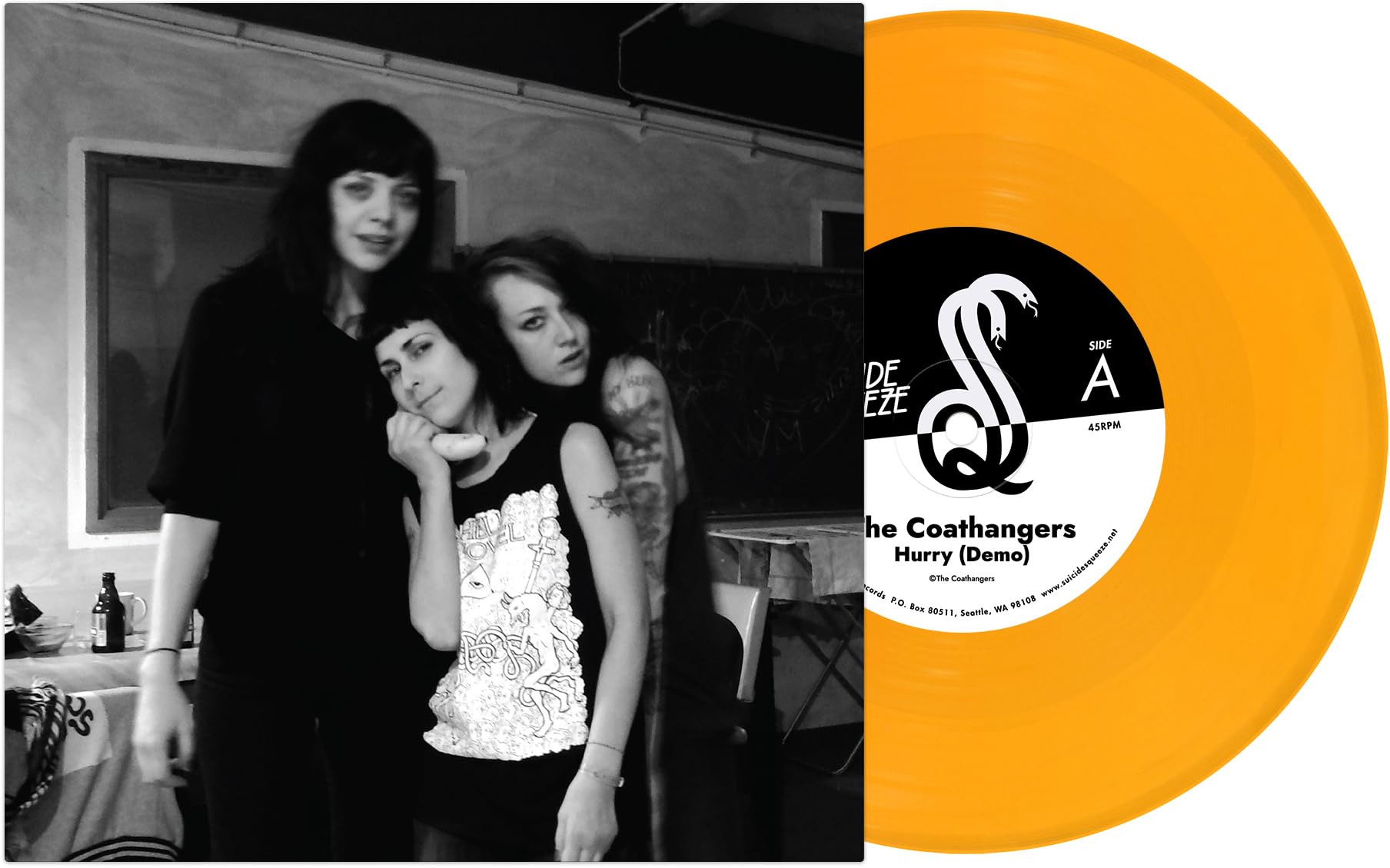 COATHANGERS, The - Hurry (Demo) - Vinyl (transparent orange vinyl 7"")