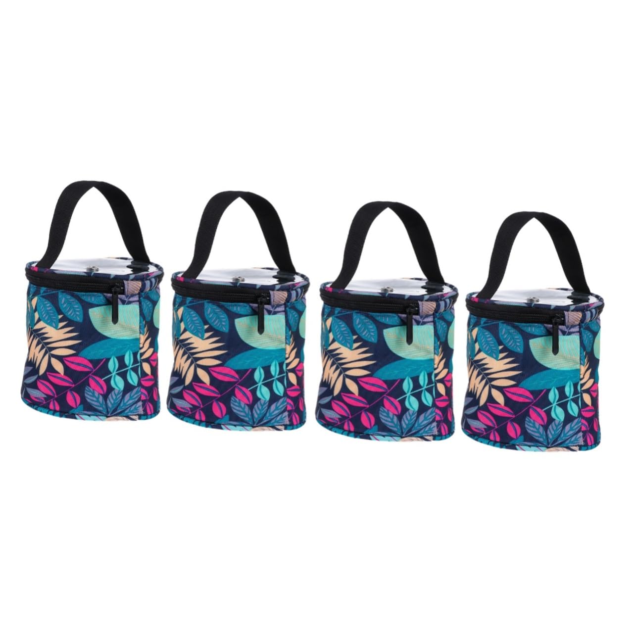 NUOBESTY Bolsa De Almacenamiento De Lana De 4 Piezas Bolso De Ganchillo De Tela Oxford De Viaje