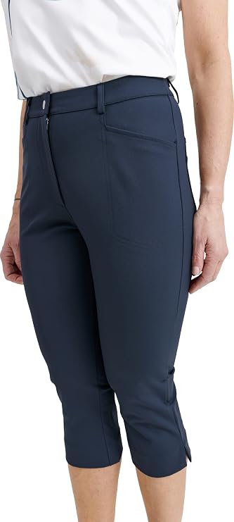 ABACUS Sportswear 4-Way Stretch Breathable Wicking Drycool Women Elite Golf Capri