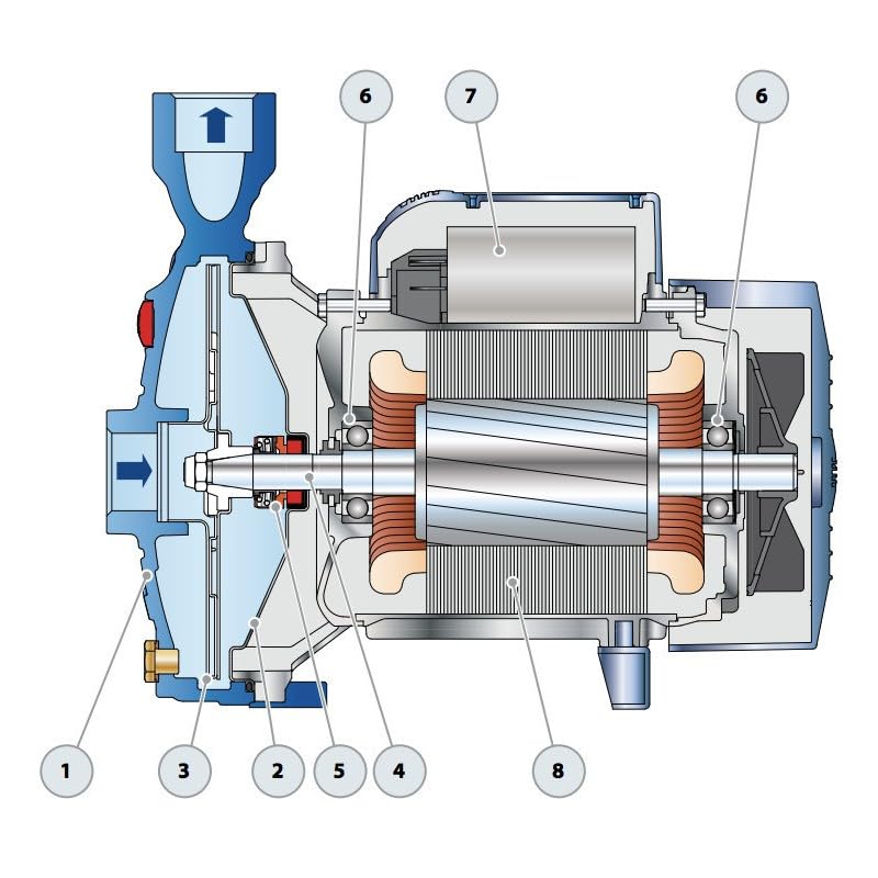 Bomba de agua Pedrollo CPM158 0,75 kW hasta 4,8 m3/h monofásico 220 V