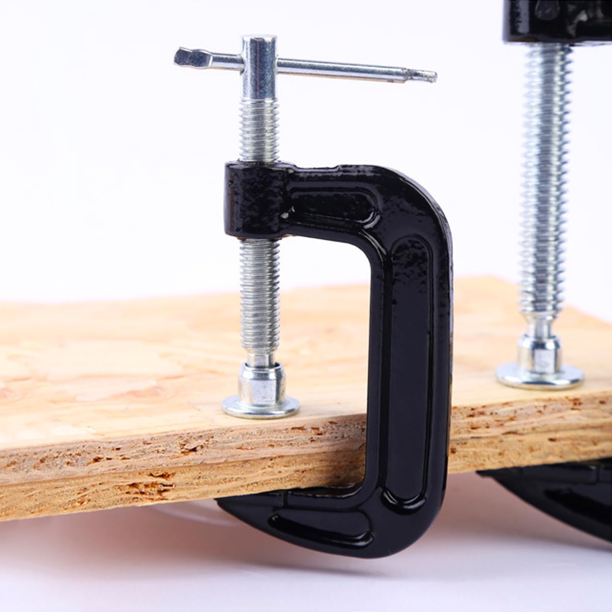 Heavy Duty Steel C Clamp Industrial Strength C-Clamp Set, 3-Piece, (1", 2", 3")