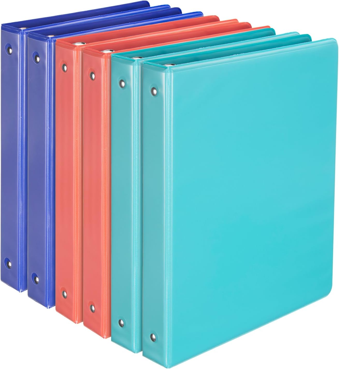 ViVin Durable 3 Ring Binder 1 inch with Clear View Cover