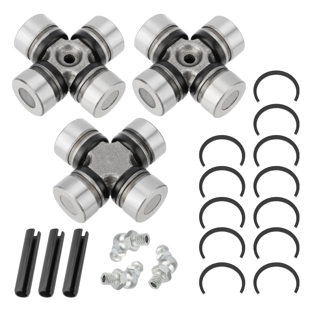 Juego de 3 crucetas eje de transmisión delantero y trasero para Polaris RZR 1000 900 800-4 Turbo RS1 Ranger Crew 1000 900 800 570 500 Diesel