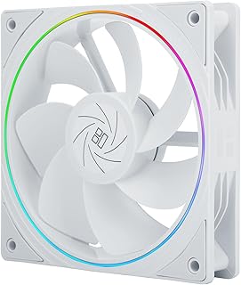 Thermalright TL-S12RW CPU Fan, 12cm 4-Pin PWM Connector, ARGB Aperture, 1500RPM Speed, for Desktop Case and CPU Cooler