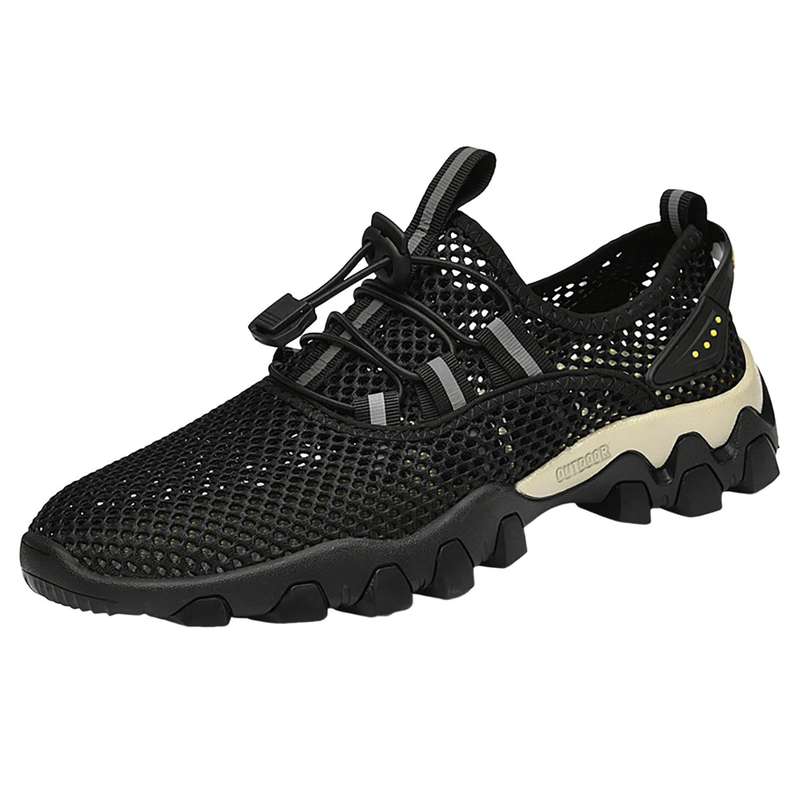 Sandalias Playa Hombre Suela de Goma Malla Transpirable con Bandas Ajustables Senderismo Casual Chanclas Piscina Zapas Calzado Sandalia Punta Reforzada Secado Rapido para
