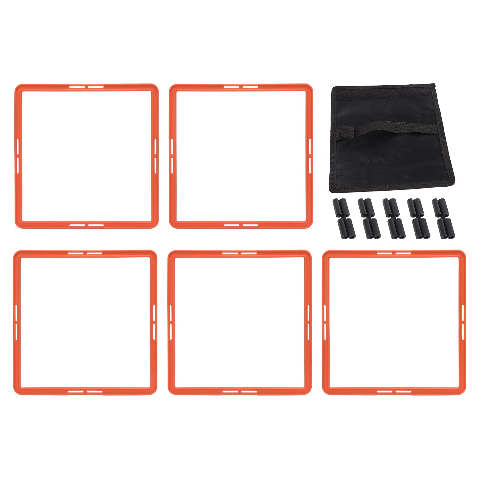 Fockety Anelli Addestramento Agility 16,7 Pollici, Speed Rings PP con | Attrezzatura multisport per l\'agilità di calcio, basket, tennis, esercizi di footwork indoor e outdoor