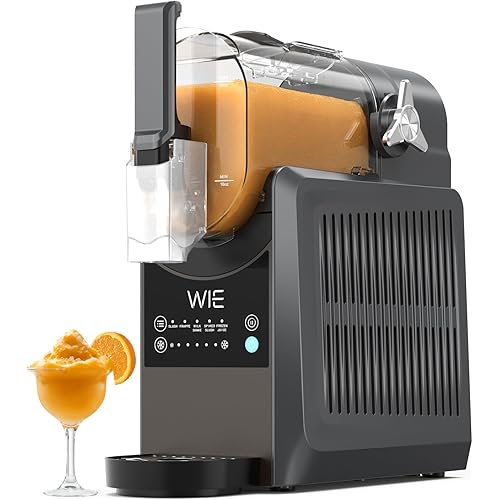 WIE Slushie Machine for Home, 88oz Slushy Machine No Ice Needed with 5 Presets, Shaved Ice Machine Self-Cleaning, Frozen Drink & Smoothie Maker Machine for Margaritas, Frappés, Cocktails & More