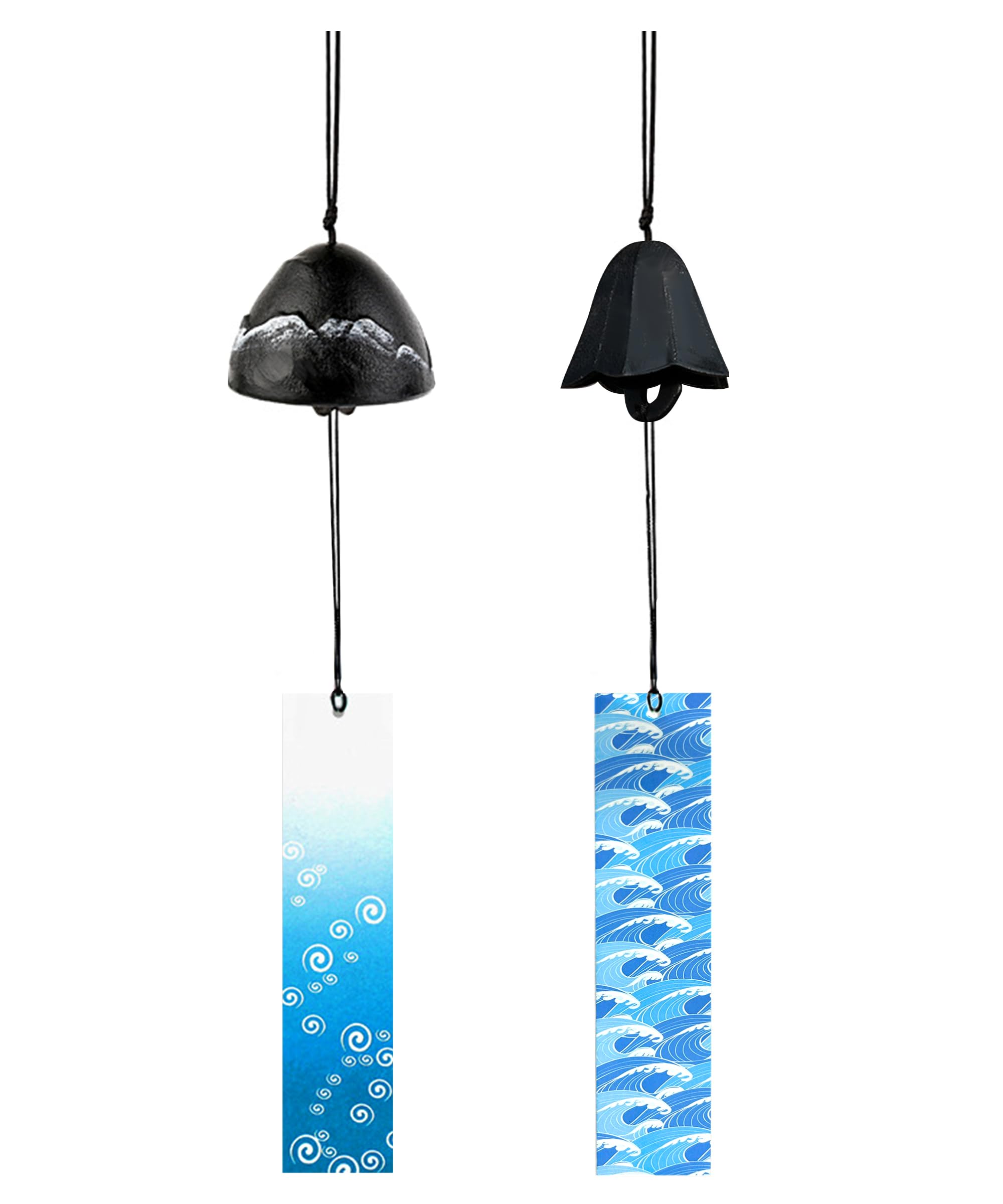 Amazon.co.jp: Hiheart 風鈴 南部鉄器 2個セット 短冊付き 夏の風物詩