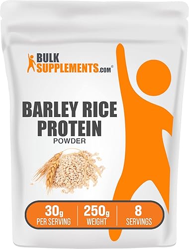 BULKSUPPLEMENTS.COM Proteína de arroz de cebada en polvo Constructor muscular después del entrenamiento Sin lácteos, sin soya 1.06oz por porción