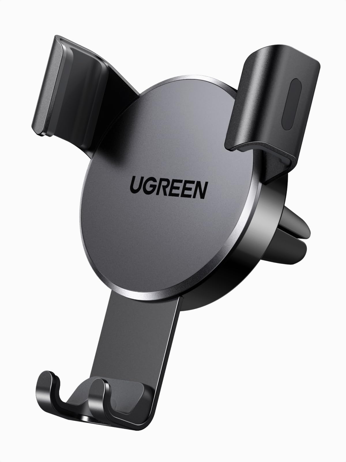 UGREEN Car Phone Holder Car Mount, [360° Rotation for Air Vent], One-hand Auto Lock, Silicone Clip Black Mobile Holder, Fit for iPhone Air/17/16/15, Samsung S25/24/23, 4.0-7.2" Smartphone Accessories