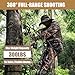 Kalkal Complete Tree Saddle Hunting System, Includes 20'' Aluminum Climbing Sticks, Tree Saddle Hunting Kit