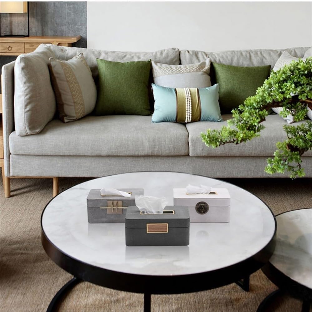 ティッシュボックスカバー ティッシュボックス レザー スクエア 家庭用