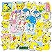 Pikachu - Lot de 80 autocollants Pokémon graffiti étanches pour téléphone portable - Décoration de casque