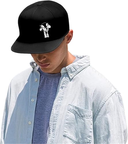 Miniatura 3 de Gorra de béisbol de calavera de terror para hombres y mujeres, color negro, ajustable, clásica, para adultos, gorra de béisbol plana