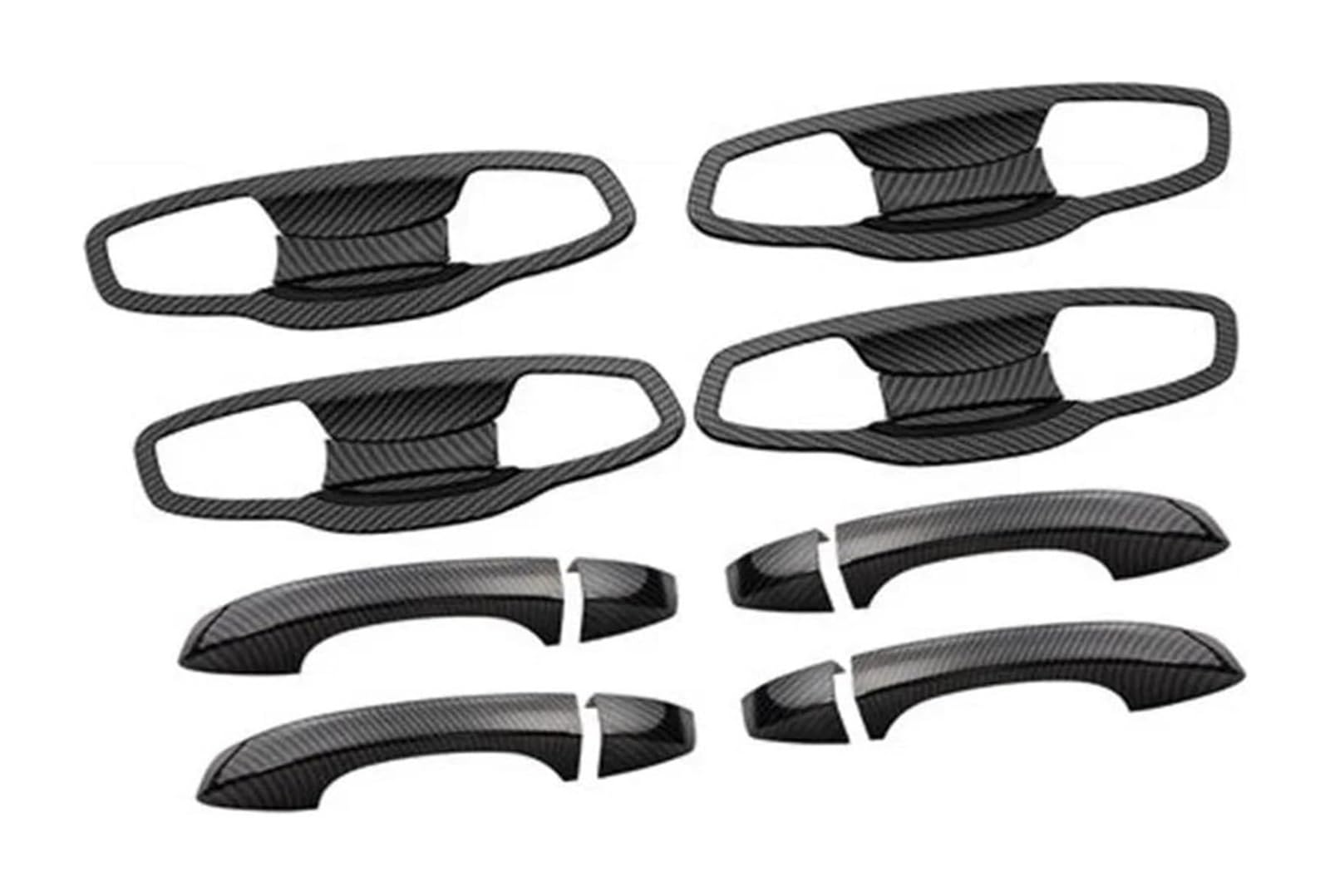 Hckclmbmzw Carbon D For Golf 7 Mk7 2013-2019 Protective Cover Door Handle Outer Bowls Trim Car Assecories Styling Stickers Door Handle Cover(Carbon D)