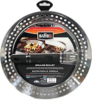 Vista 1 de Mr. BBQ - Sartén de acero inoxidable con mango extraíble resistente al calor, perfecto para cocinar verduras, salteados, mariscos y más, ideal