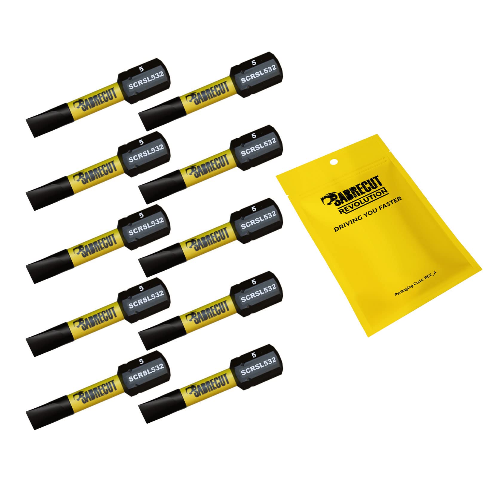 SabreCut Impact Bits SL5 32mm x 10 - Milwaukee DeWalt Professional