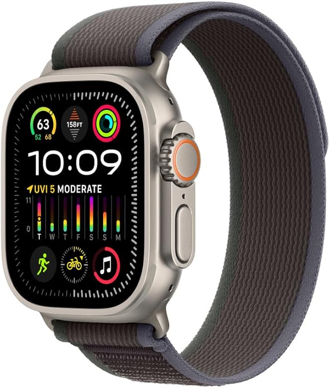 Amazon.co.jp: Apple Watch Band - 49mmケース用ブルー/ブラック 