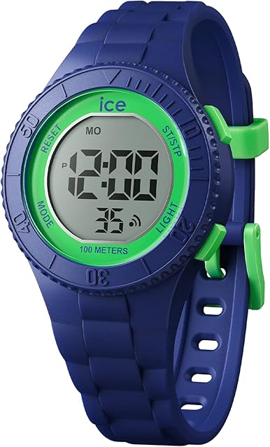 Ice-Watch - ICE digit Dino - Chłopięcy niebieski zegarek z plastikowym paskiem - 021006 (Extra small)