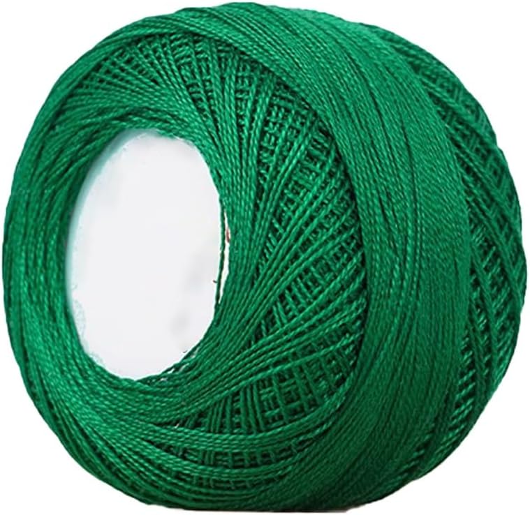 5 Rolls Size 8 Cotton Yarn for Crocheting 2-Ply 0.8mm Lace Thread 45g(38)