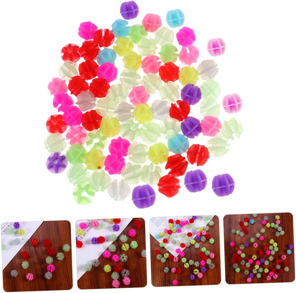 180pcs Bike Wheel Accessories Plastic Beads for Boys and Girls Bike Decorations