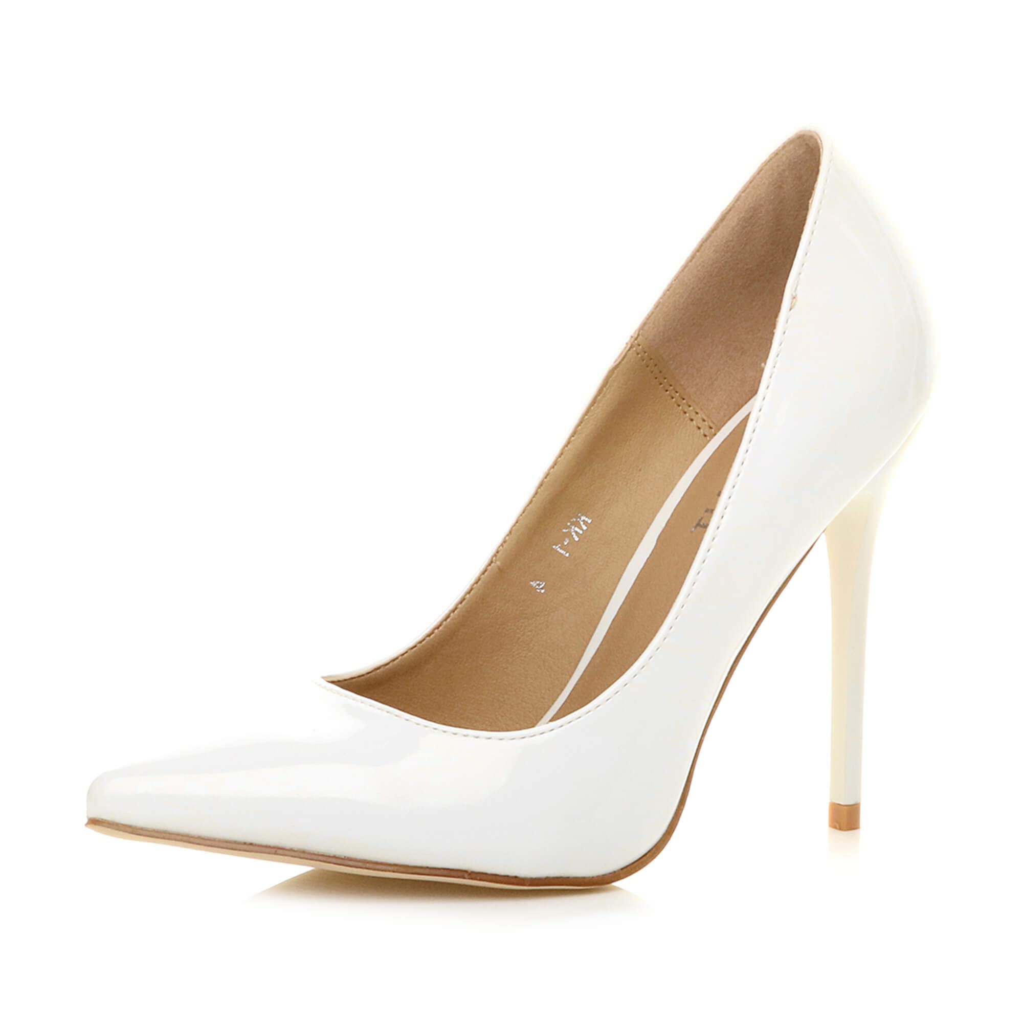 AJVANI Womens Ladies high Heel Pointed Contrast Court Smart Party Work Shoes Pumps Size