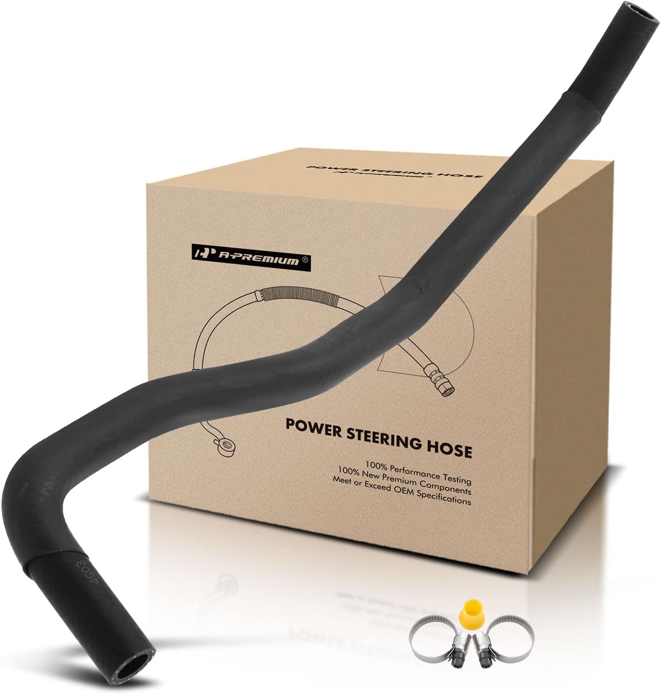 A-Premium Power Steering Reservoir Line Hose Replacement for Toyota Highlander 2001-2007 Reservoir To Pump