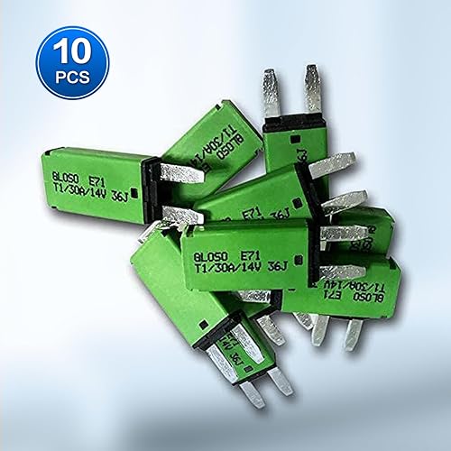 Miniatura 4 de DC 10 piezas 30 Amp auto reset ATM Mini disyuntor (10A-30A) Kit surtido de fusibles de cuchilla para barco, marina, RV, yate, batería, remolque,