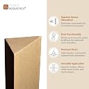 Timber Acoustics® Tri Bass Traps | Absorption for Balanced & Clear Audio | Acoustic Room Treatment | Rockwool | NRC = 0.90 [SET OF 2] (Beige, 2'x4'x18") gallery image